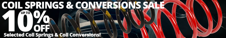 Up to 10% off Selected Coil Springs & Coil Conversions