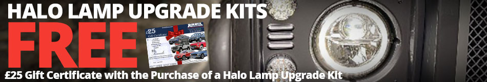 Get a FREE £25 Gift Certificate with the Purchase of a Halo Lamp Upgrade Kit