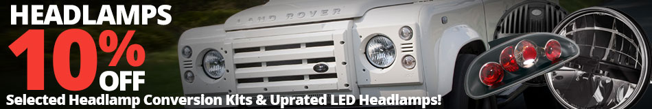 10% off Headlamp Conversion Kits & Uprated LED Headlamps