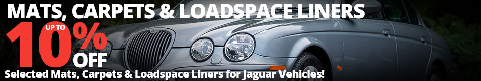 Up to 10% off Mats, Carpets & Loadspace Liners for Jaguar Vehicles