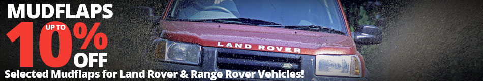 Up to 10% off Mudflaps for Land Rover & Range Rover Vehicles