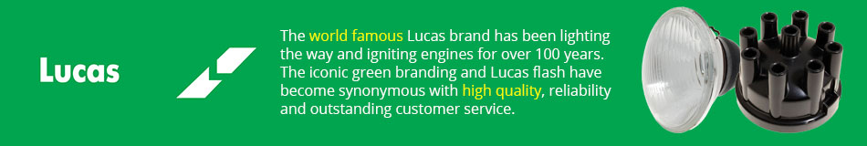 The world famous Lucas brand has been lighting the way and igniting engines for over 100 years