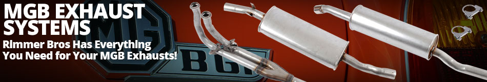 MGB Exhaust Systems - Rimmer Bros Has Everything You Need for Your MGB Exhausts