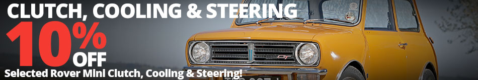 10% off Rover Mini Clutch, Cooling & Steering