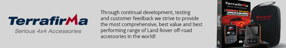 Terrafirma - Trough continual development, testing and customer feedback we strive to provide the most comprehensive, best value and best performing range of Land Rover off-road accessories in the world!