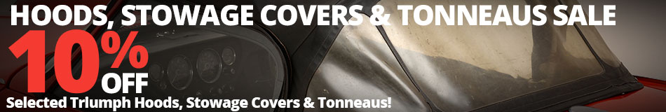 Save 10% on Triumph Hoods, Stowage Covers & Tonneaus