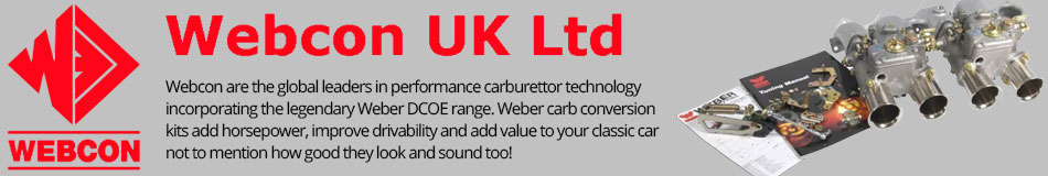 Webcon - Global leaders in performance carburettor technology incorporating the legendary Weber DCOE range