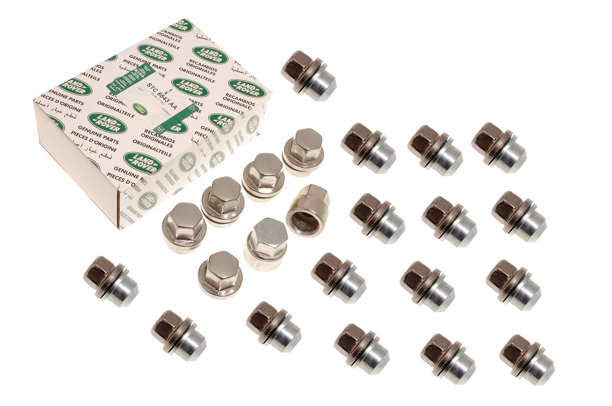 Genuine Land Rover Wheel Nut Set 5 Locking and 16 Standard Wheel Nuts