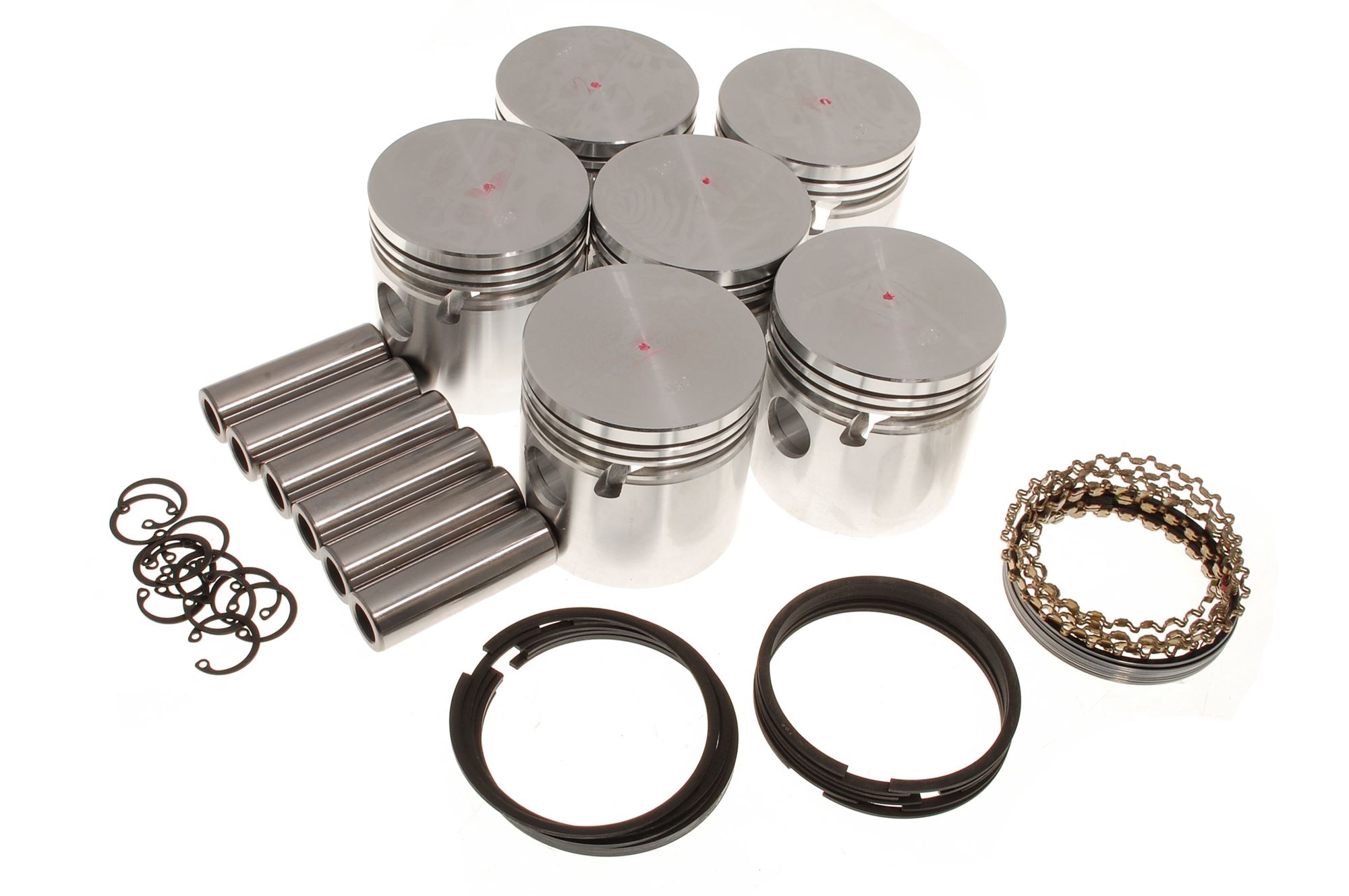 Piston Set Oversize +0.030 Flat Top with Rings 149976030COUNTY