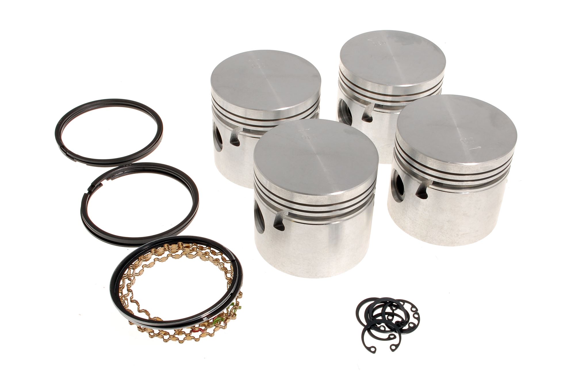 Piston Set - Oversize +0.030 - with Rings - 155907030COUNTY