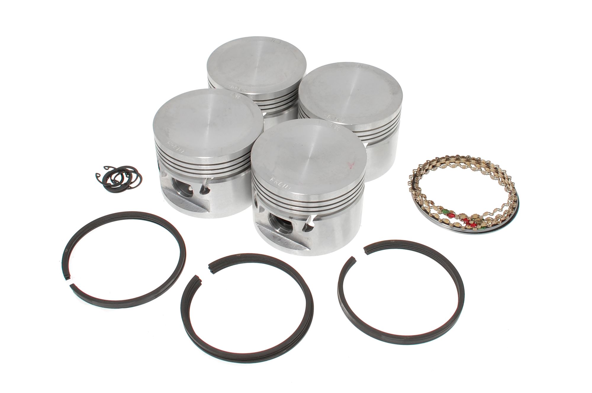 Piston Set (4) - Circlip (4 Ring) Type - Oversize +060 - 12H2521060P ...