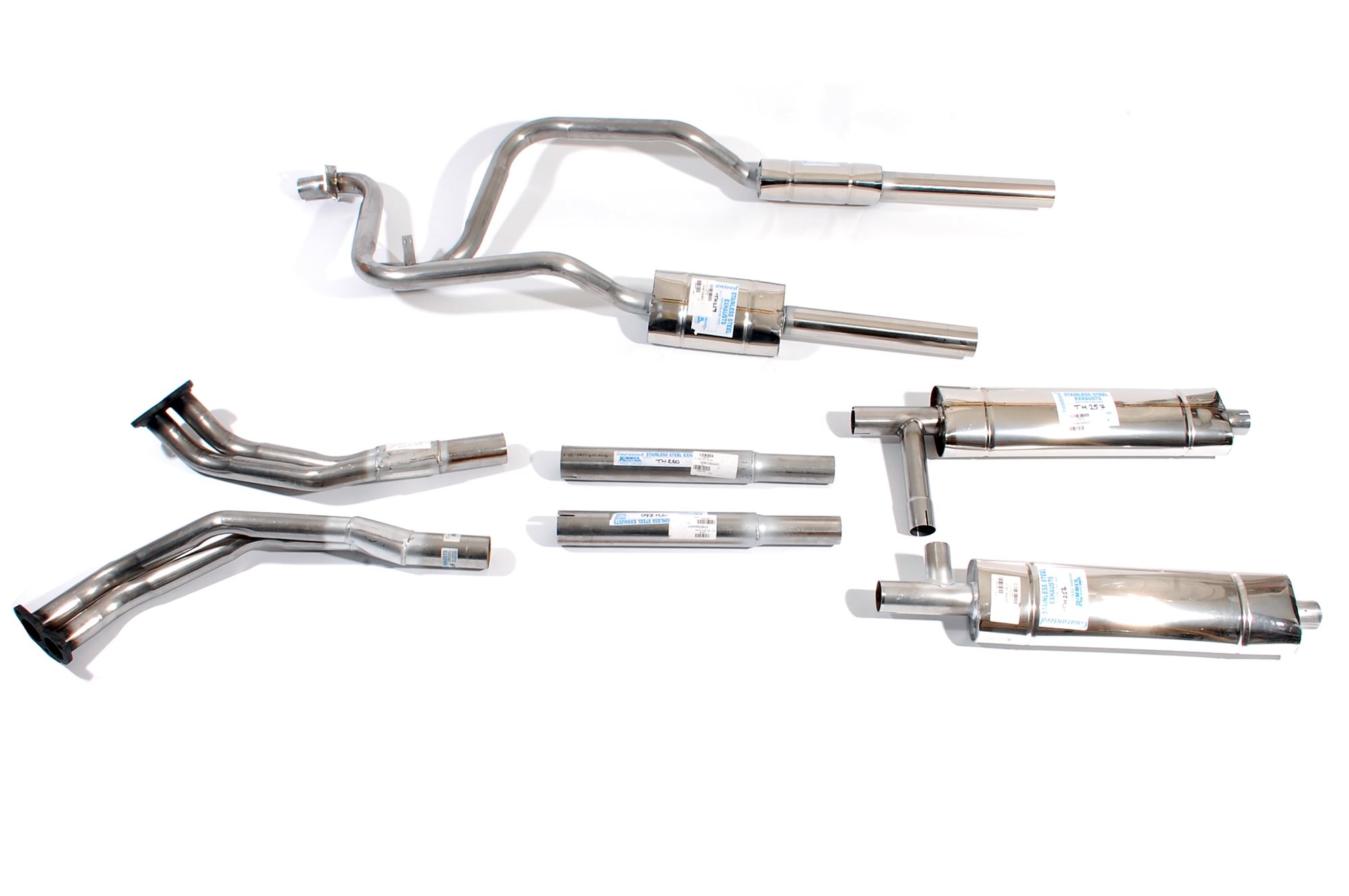 SS Full Exhaust System Twin Quiet TR8 and SD1 RB7703