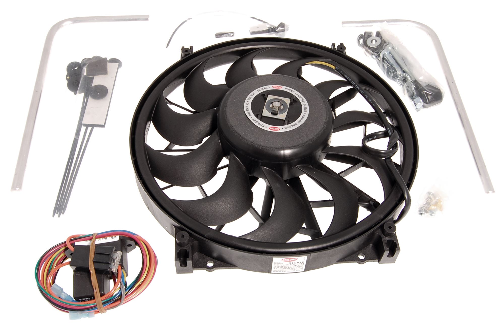Kenlowe 13 inch Blower Cooling Fan w Fittings 12v RL1204