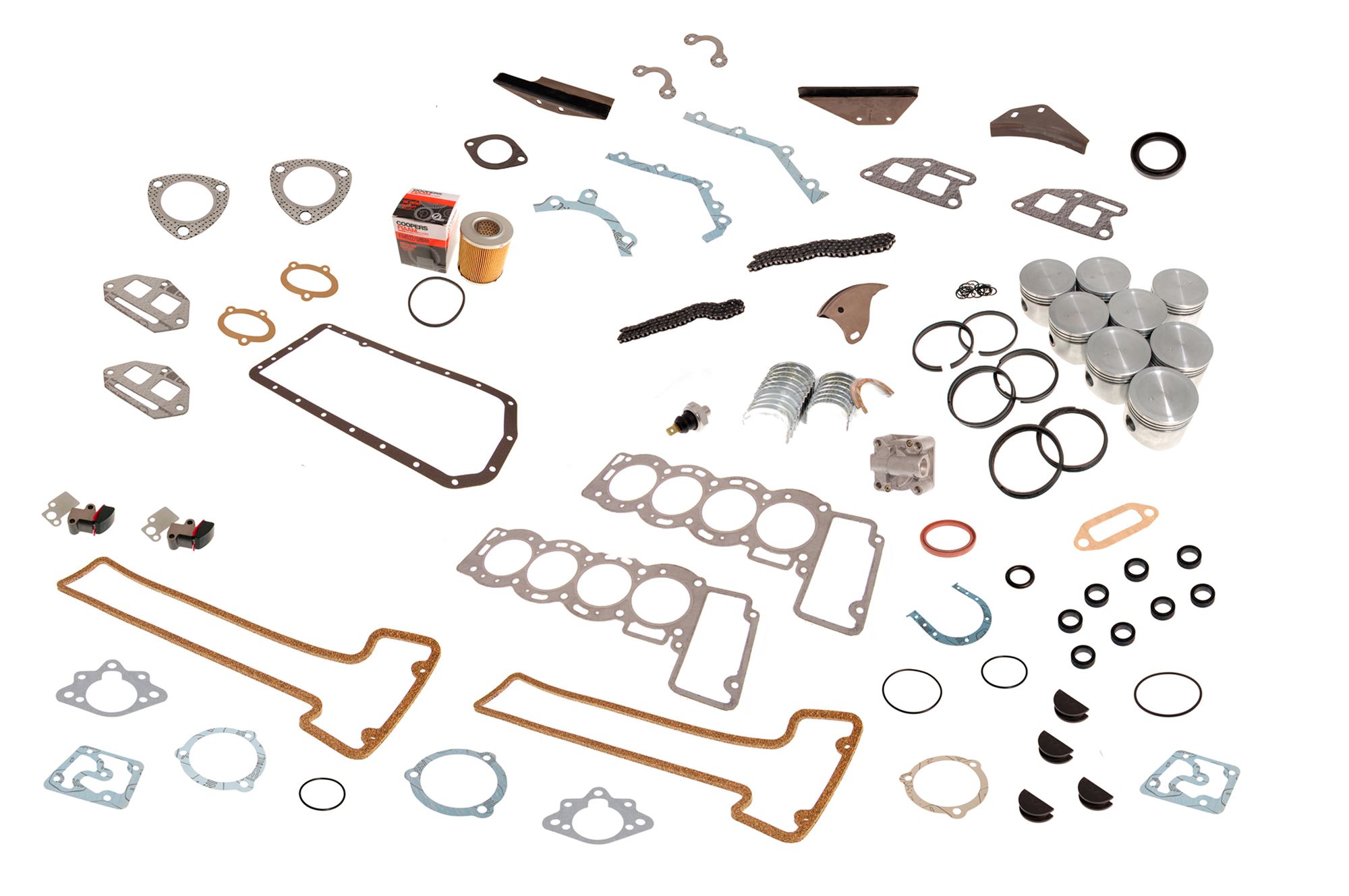 Short Engine Rebuild Kit - Less Crank - RS1002RBKNC