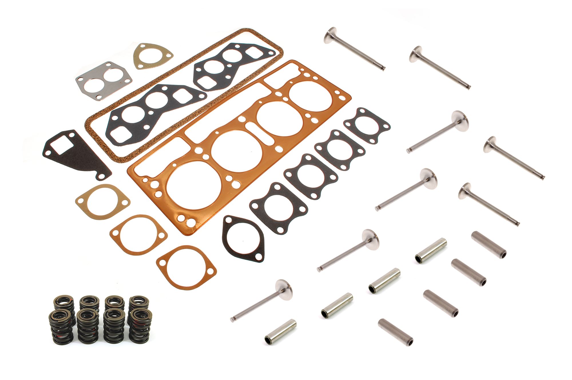 Cylinder Head Rebuild Kit TR3 from TS13052E, TR3A, TR3B, TR4 to CT21470 RF4017RBK Rimmer Bros