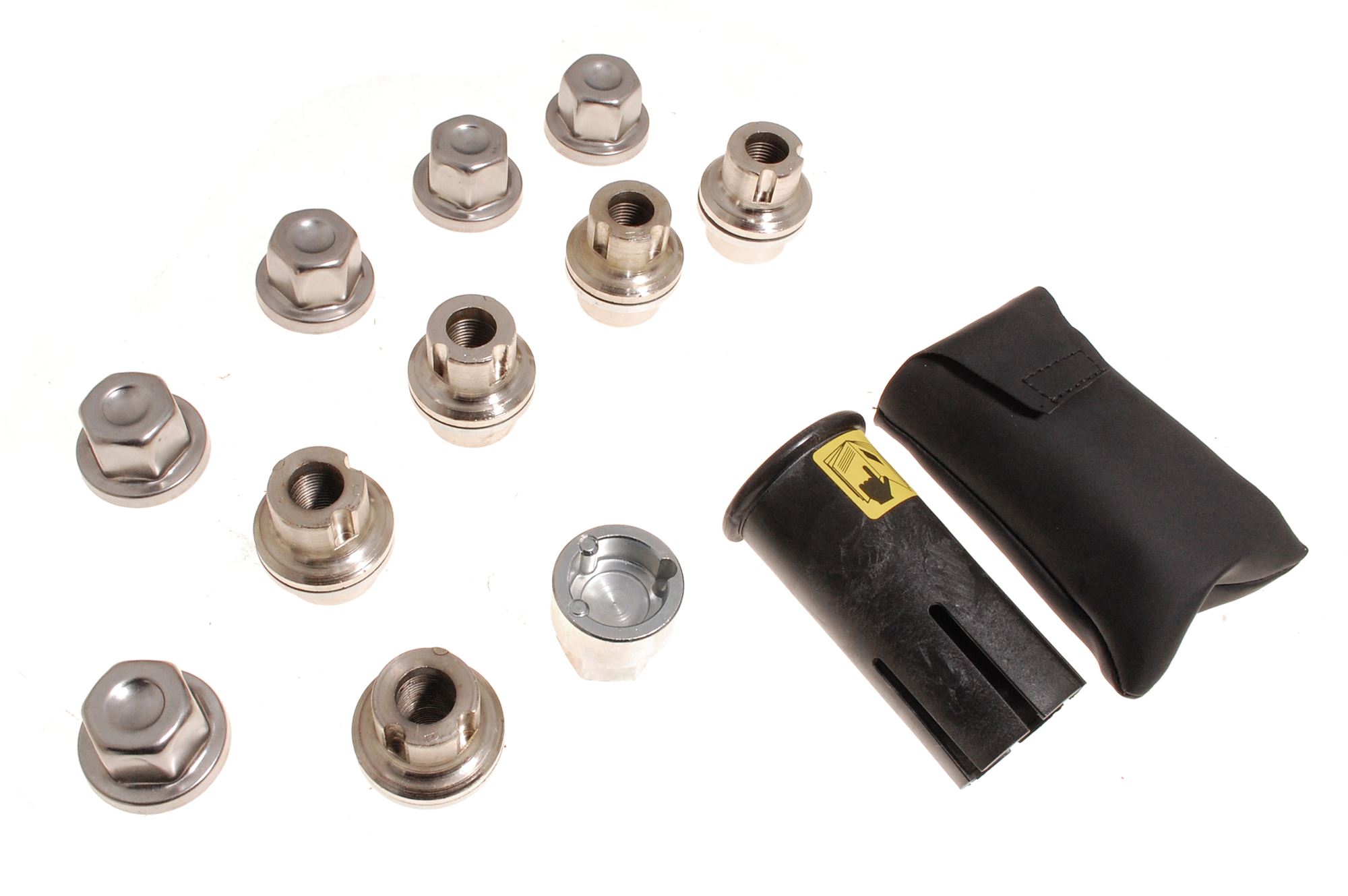 Locking Wheel Nut Kit (7 piece) Silver RRB500090 Genuine Rimmer Bros