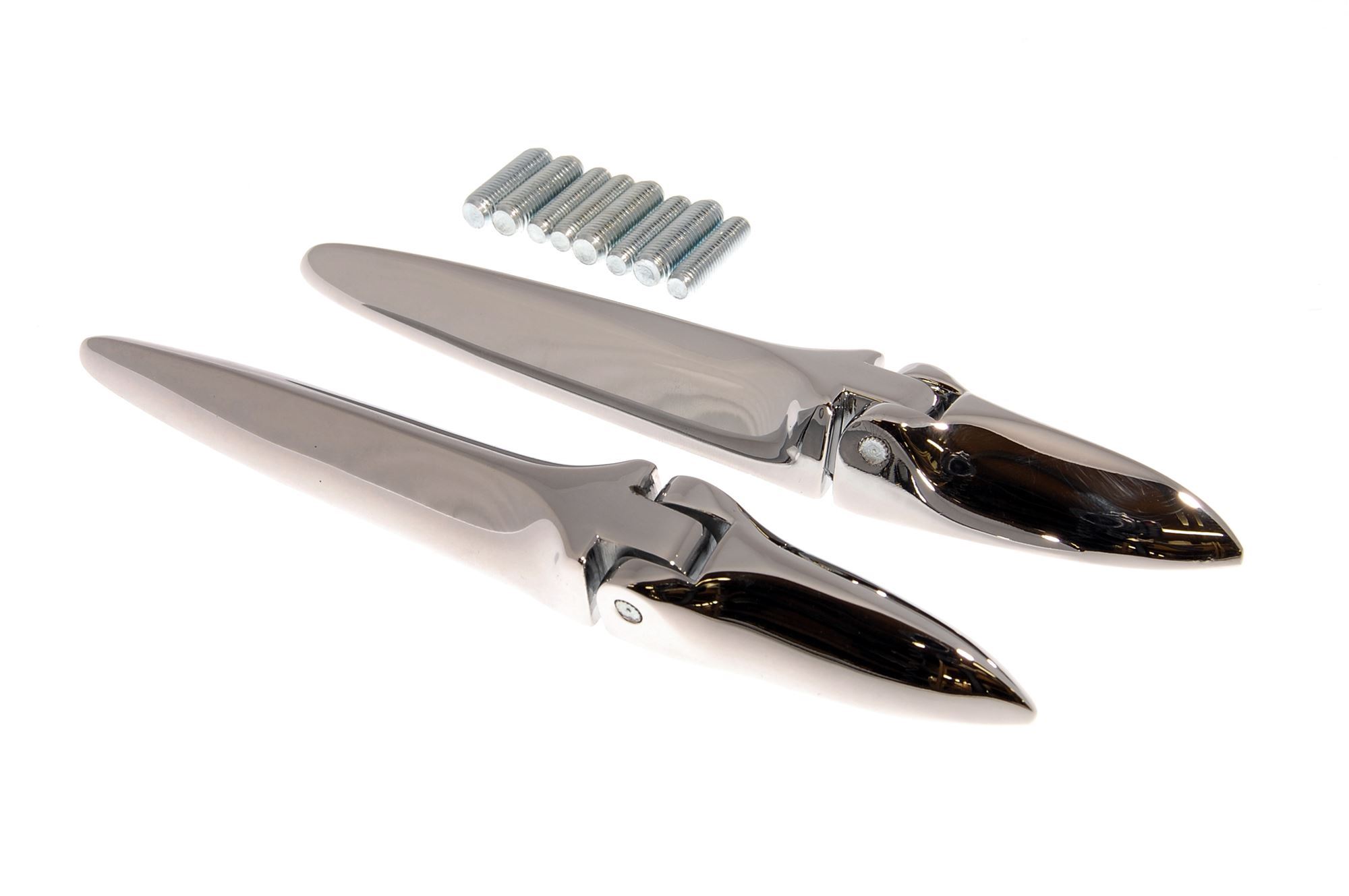 Hinges Chrome Pair 6500212 Rimmer Bros