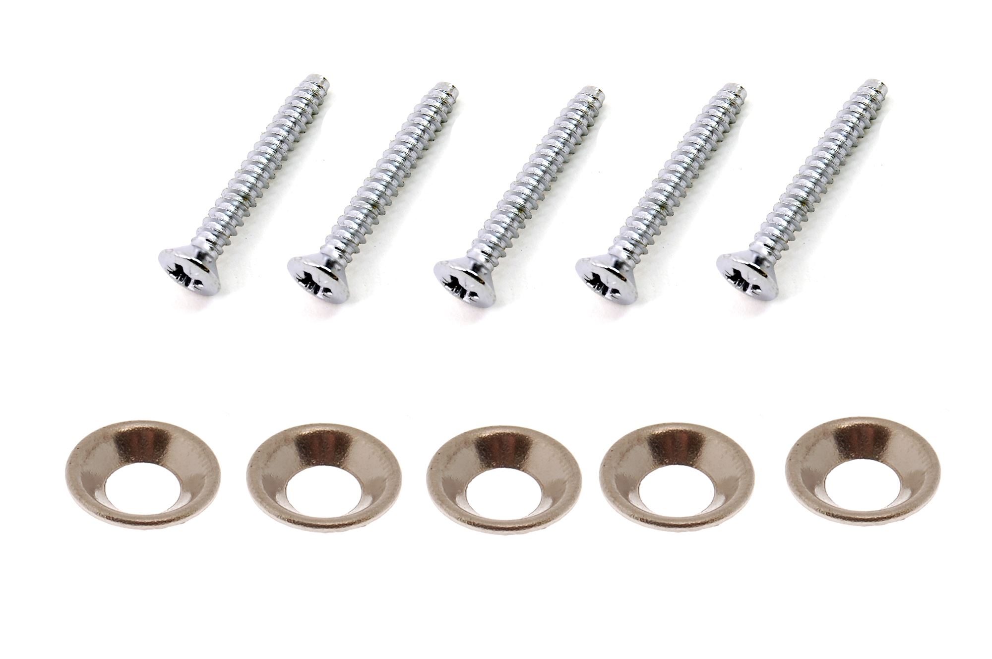 Fitting Kit Dash Chrome Screws and Cup Washers RR1463C Rimmer Bros