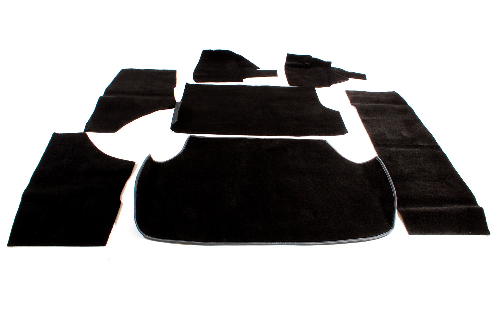 Boot Carpet Set Black Saloon Triumph 2000/2500 RM8146 Rimmer Bros