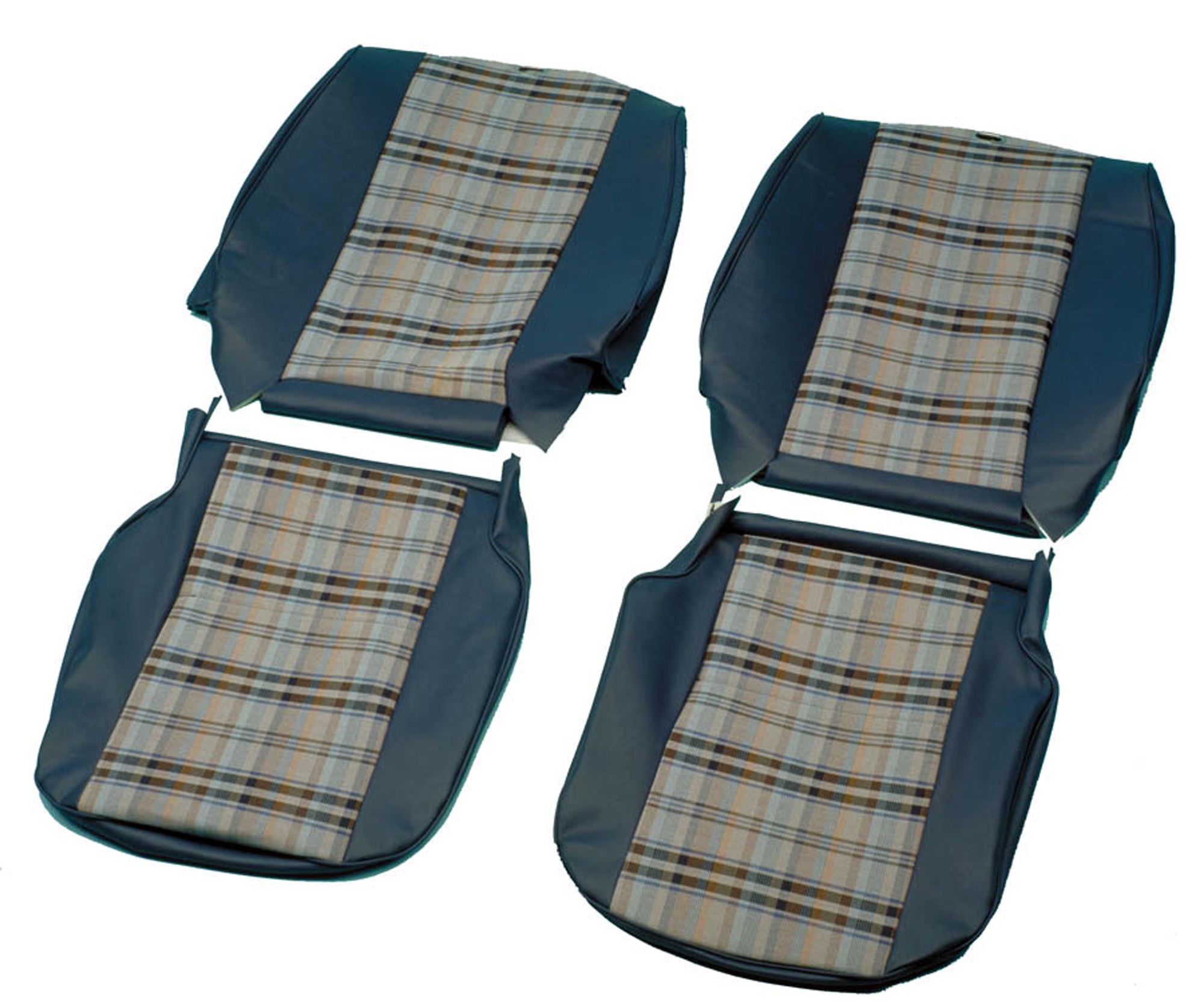 Seat Trim Cover Kit Blue/Blue Check RB7366BLUE