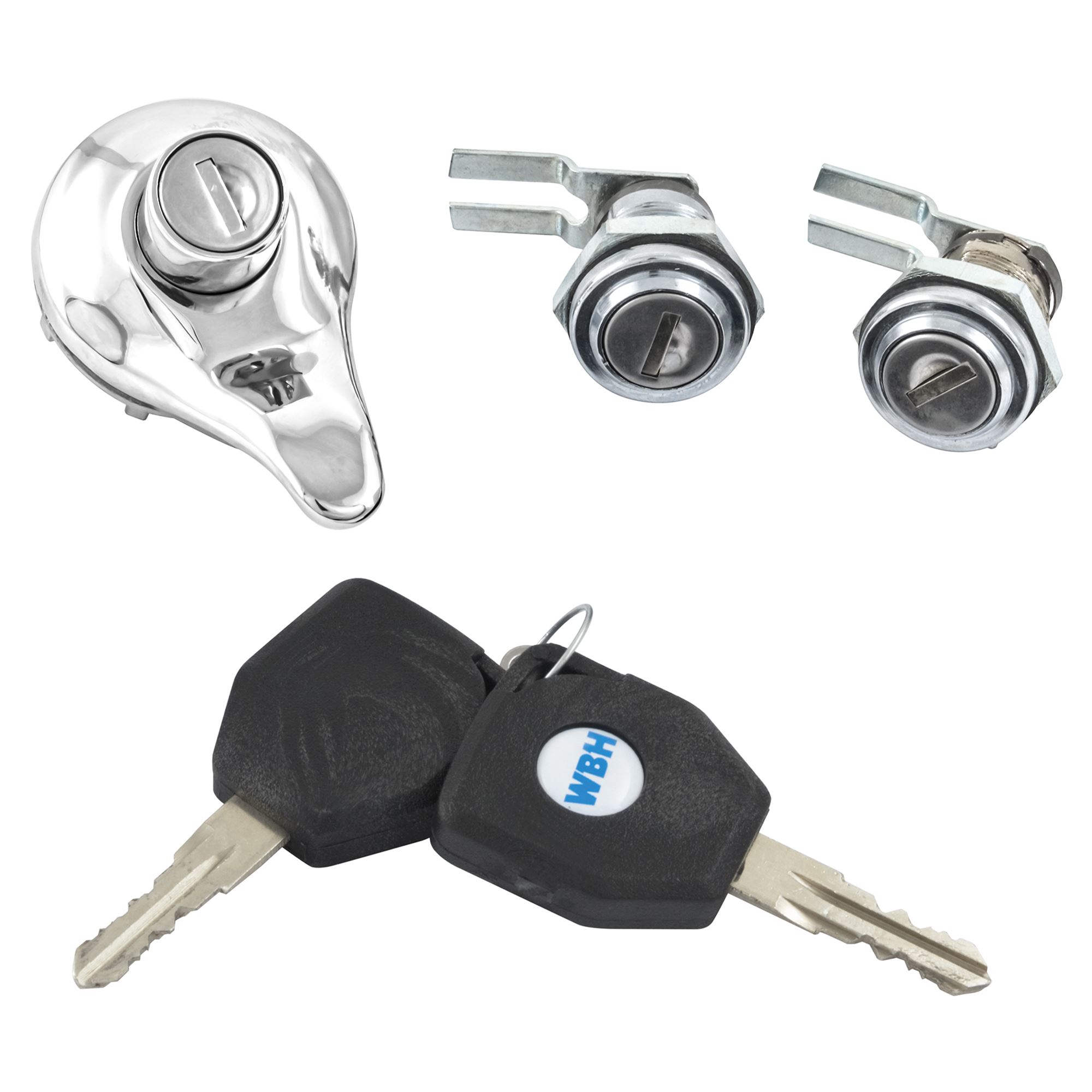 Lock Set - 3 Piece with Nut Fixing Door Locks - AHH6179SN | Rimmer Bros