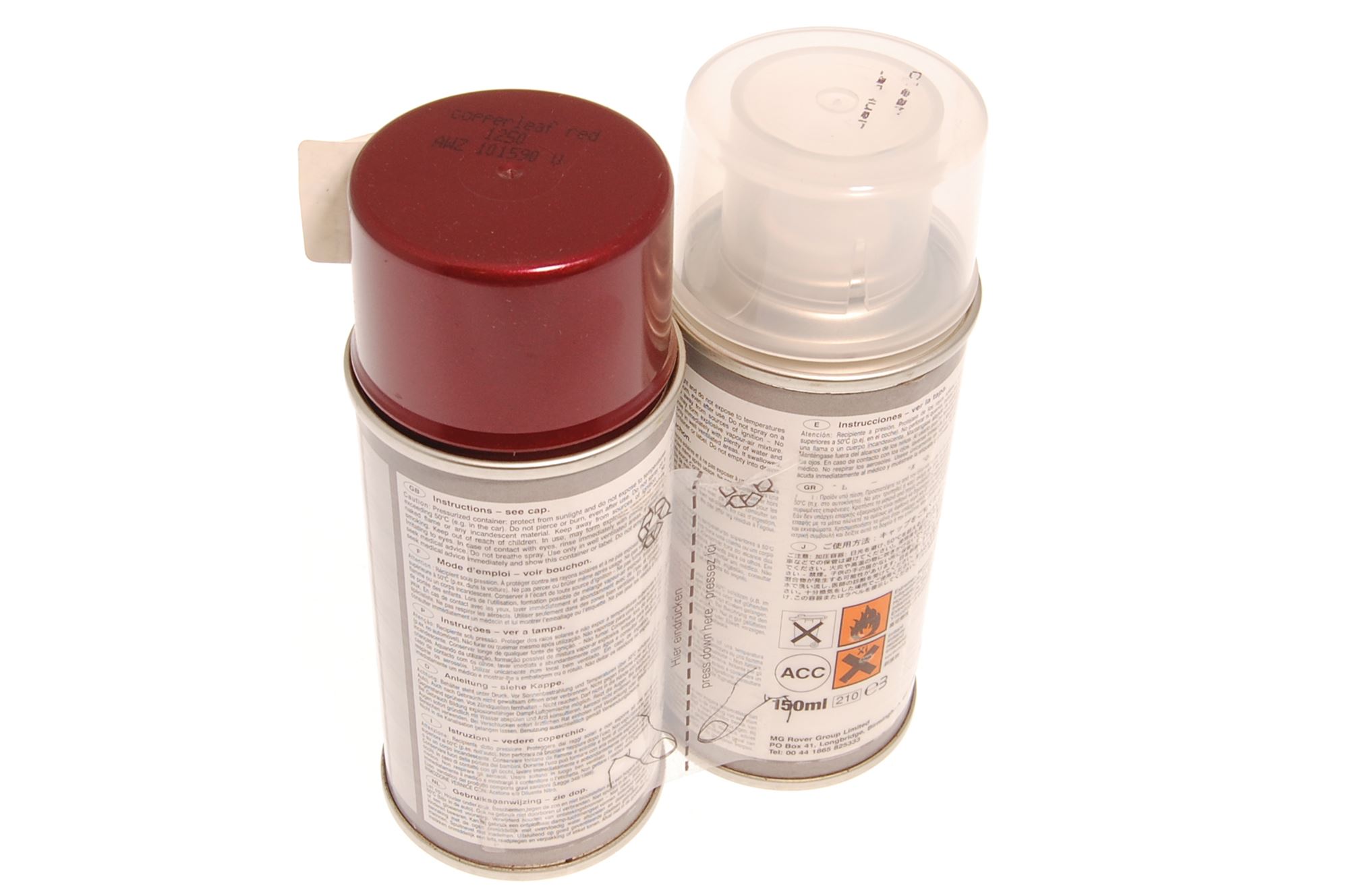 Touch Up Aerosol Copperleaf Red (CDX) - AWZ101590 - MG Rover | Rimmer Bros