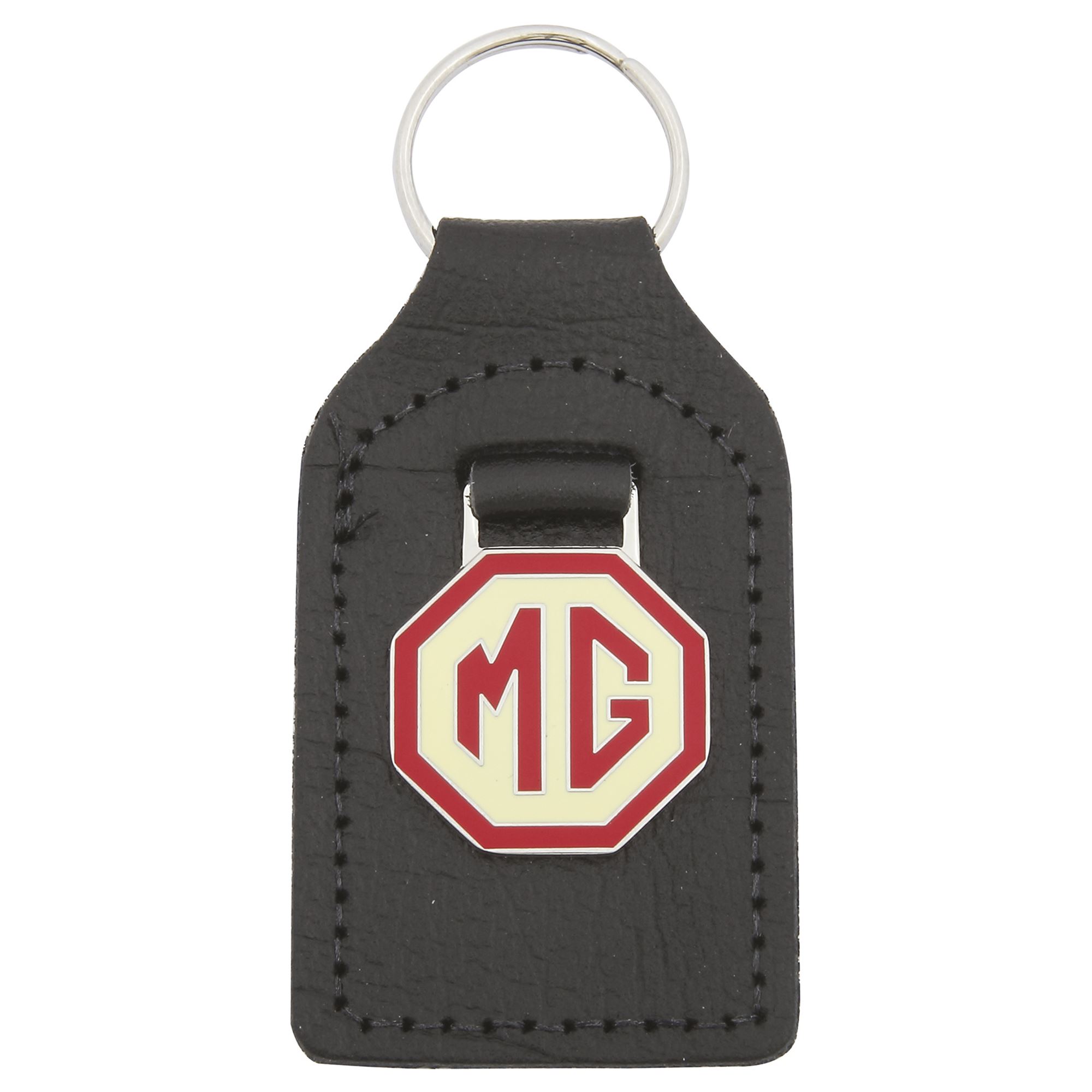 Key Ring - MG Octagon Red/Cream - GAC4037RC | Rimmer Bros