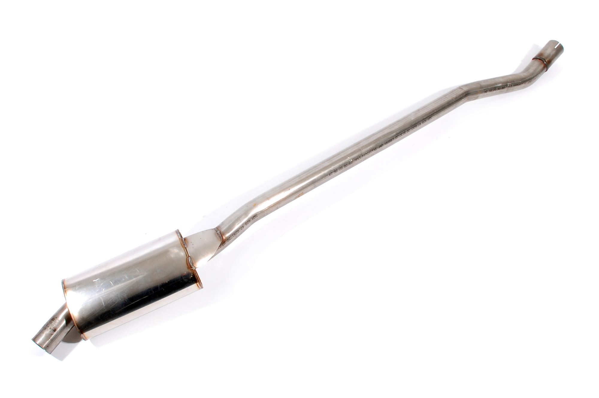 Stainless Steel Exhaust Centre Silencer Single Box Semi Sport