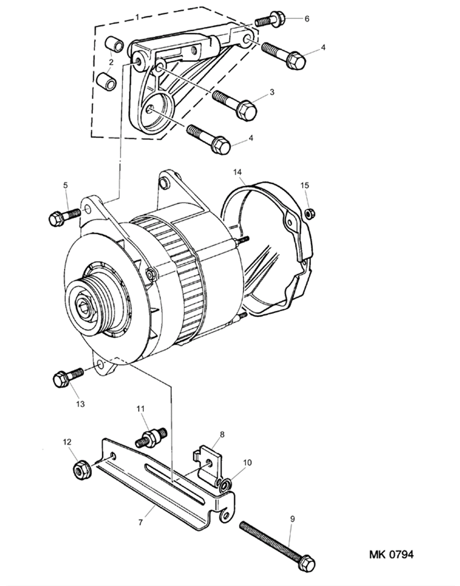 Metro Alternator Fixings Rimmer Bros