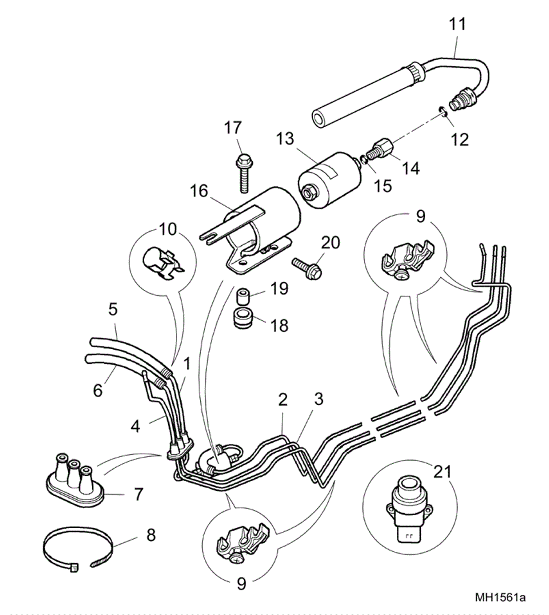 Rover Mini Underfloor Fuel Pipes SPi and MPi Rimmer Bros