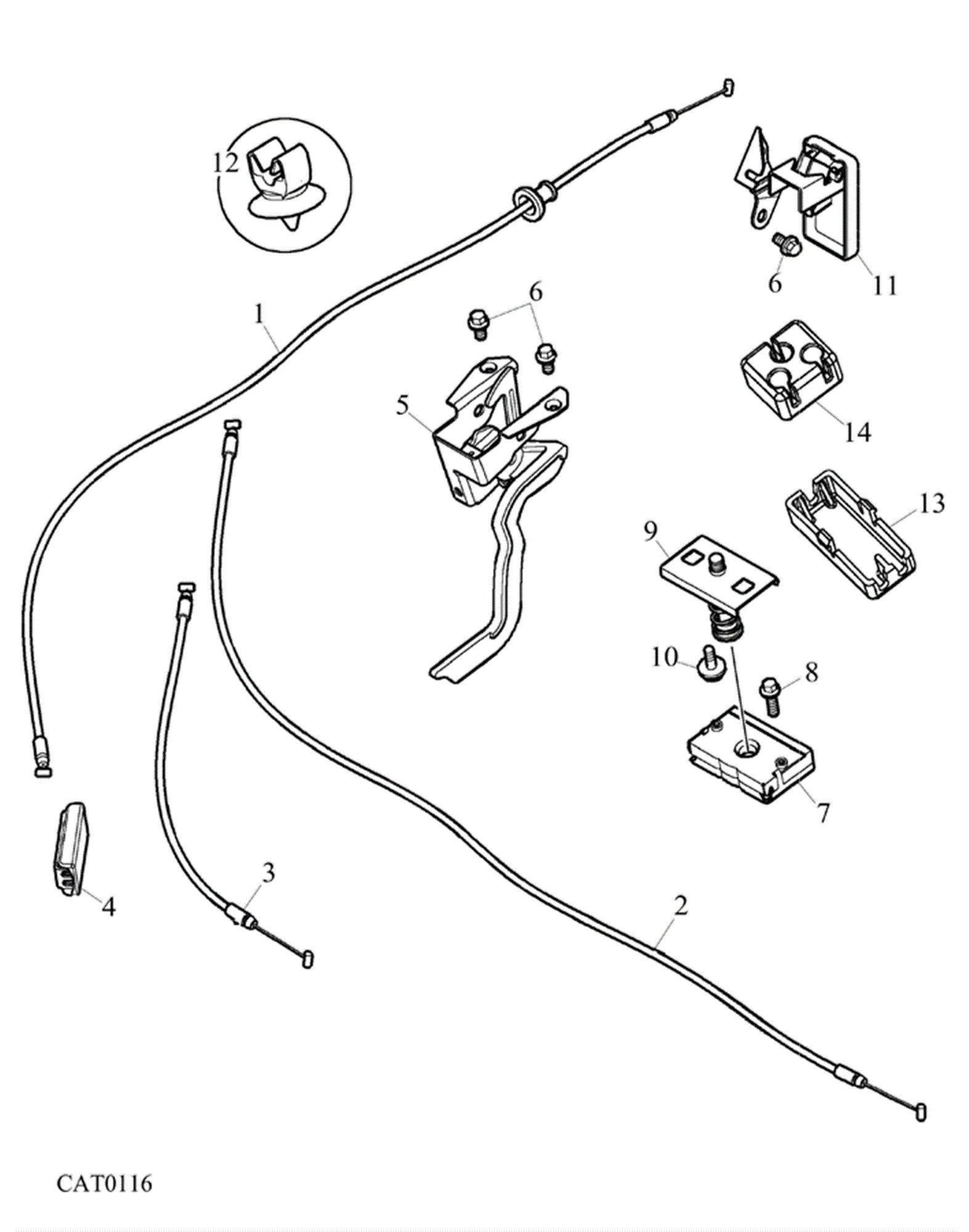 Rover 75/MG ZT Release and Cables Rimmer Bros
