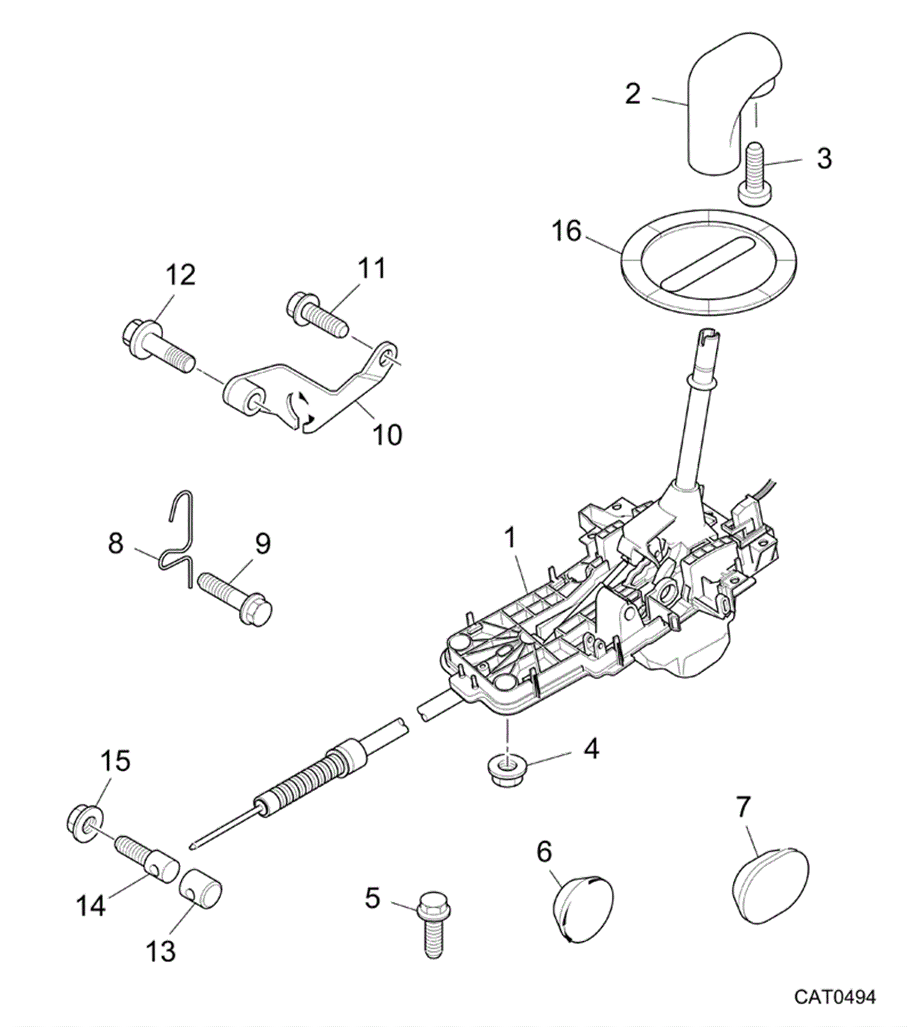 Rover 400/45/MG ZS Selector Mechanism - External from YD471064 - 1800 ...