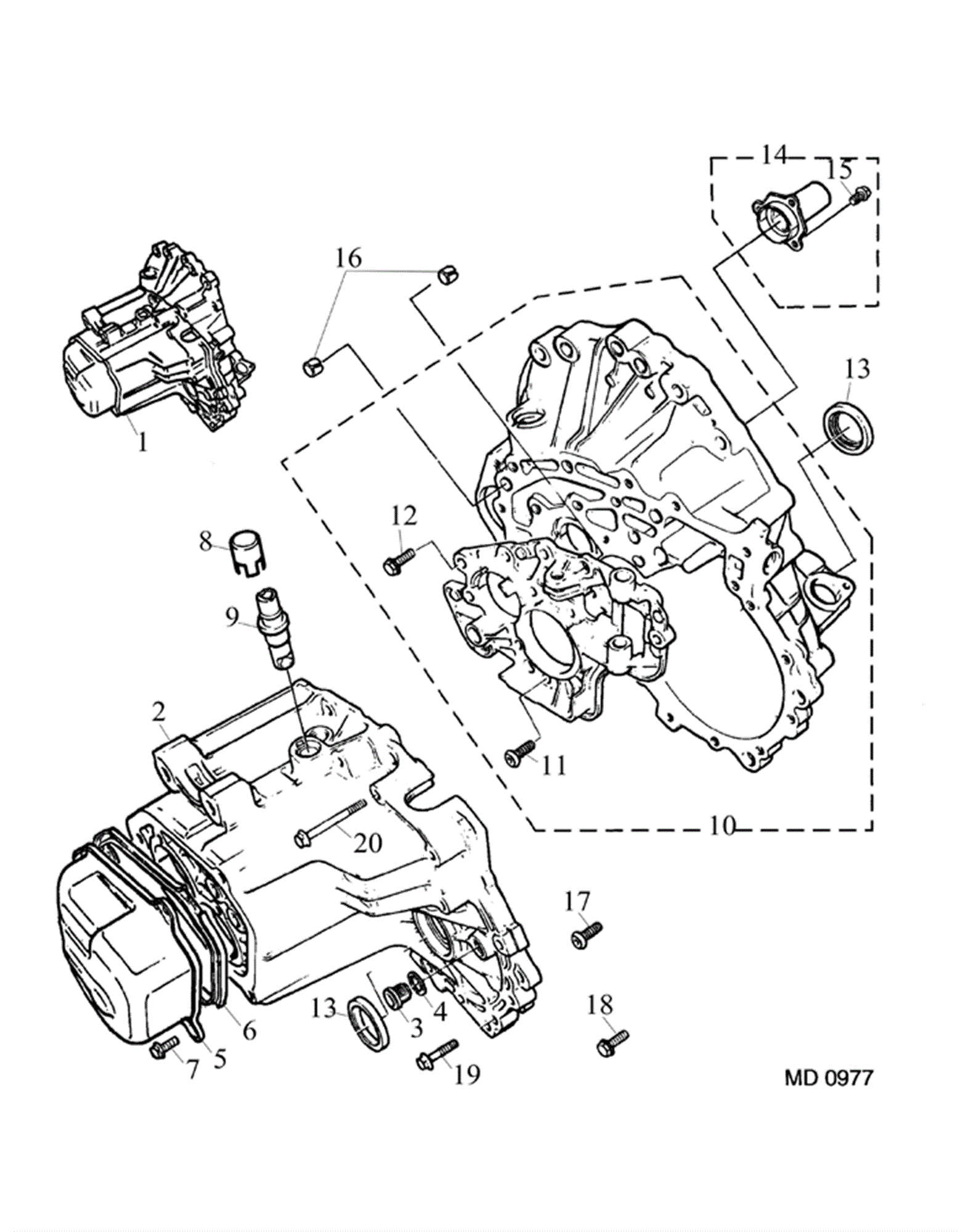 Rover 400/45/MG ZS Transmission Assembly Petrol K Series 1400/1600