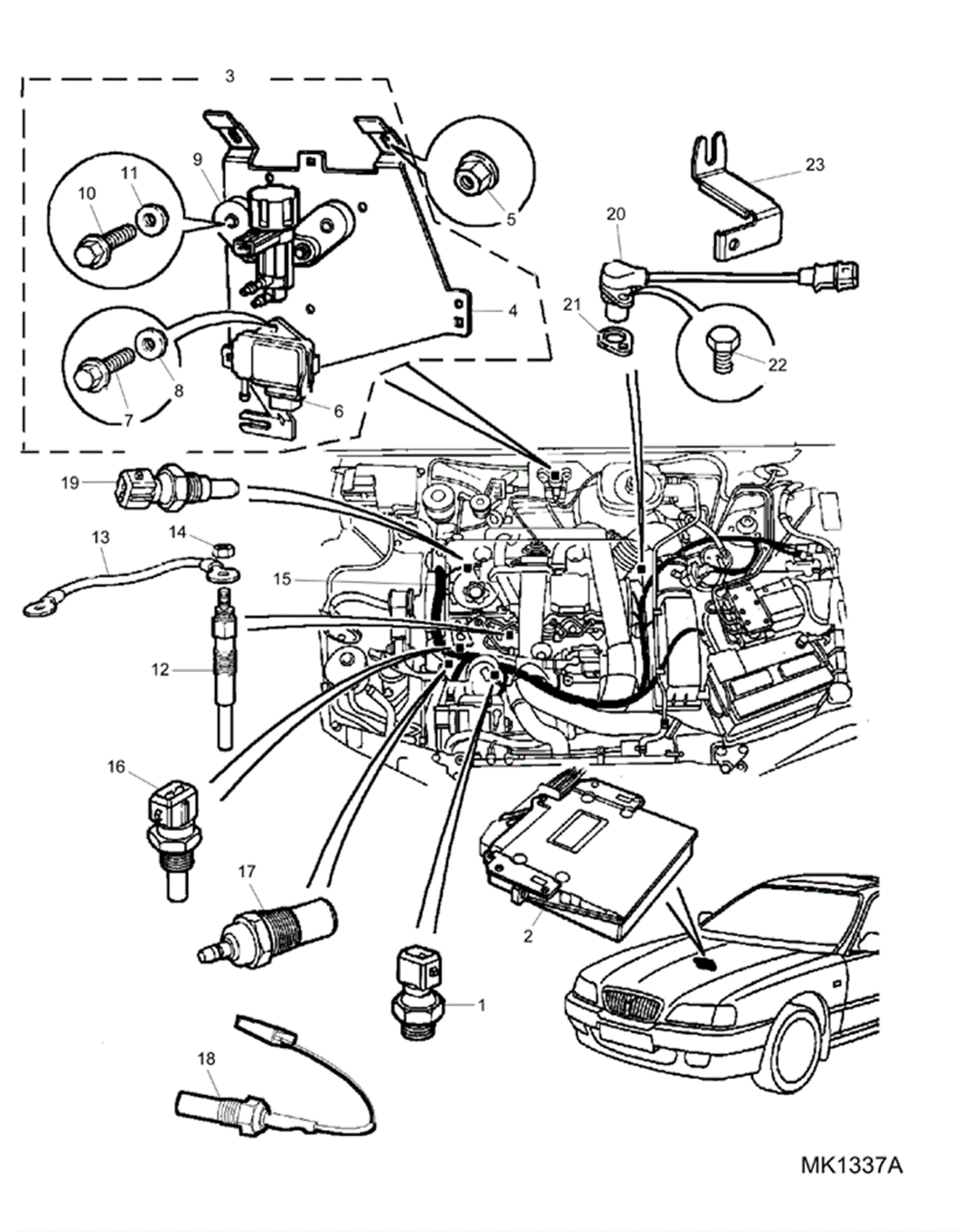 Электросхема rover 600