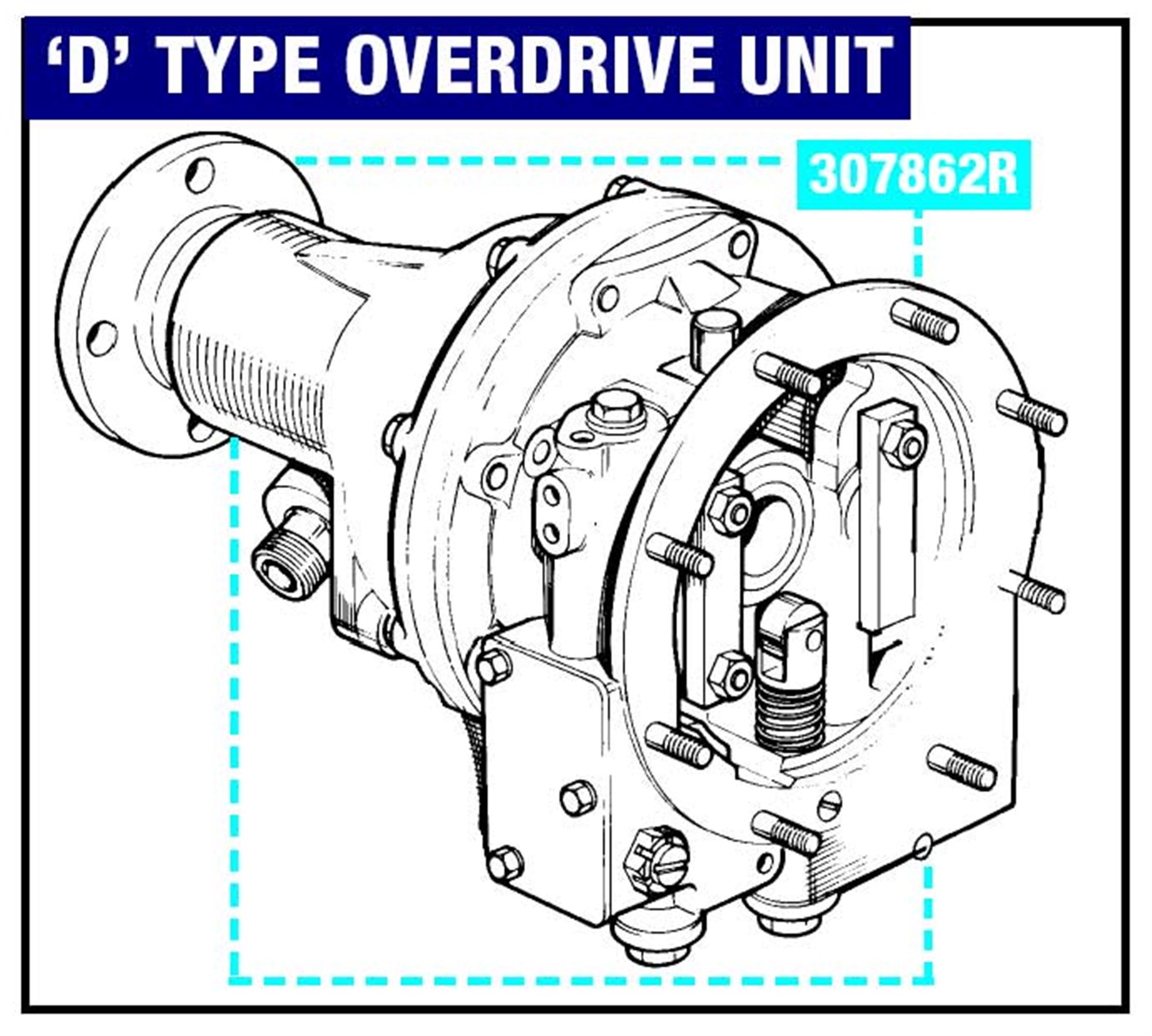 Overdrive and Fittings (D Type) Overdrive and Solenoid