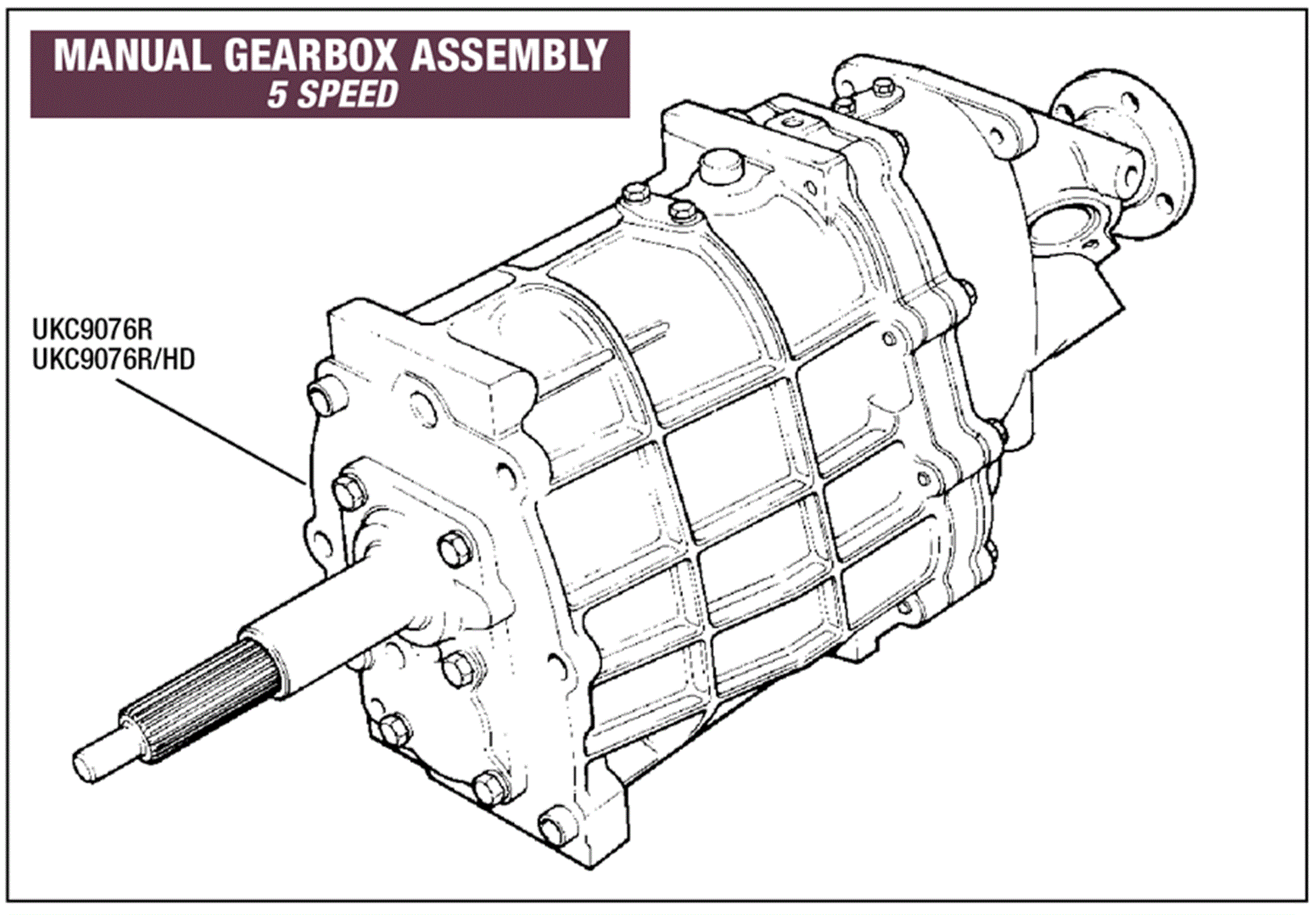 Rover SD1 Gearbox Unit (5 Speed) Rimmer Bros