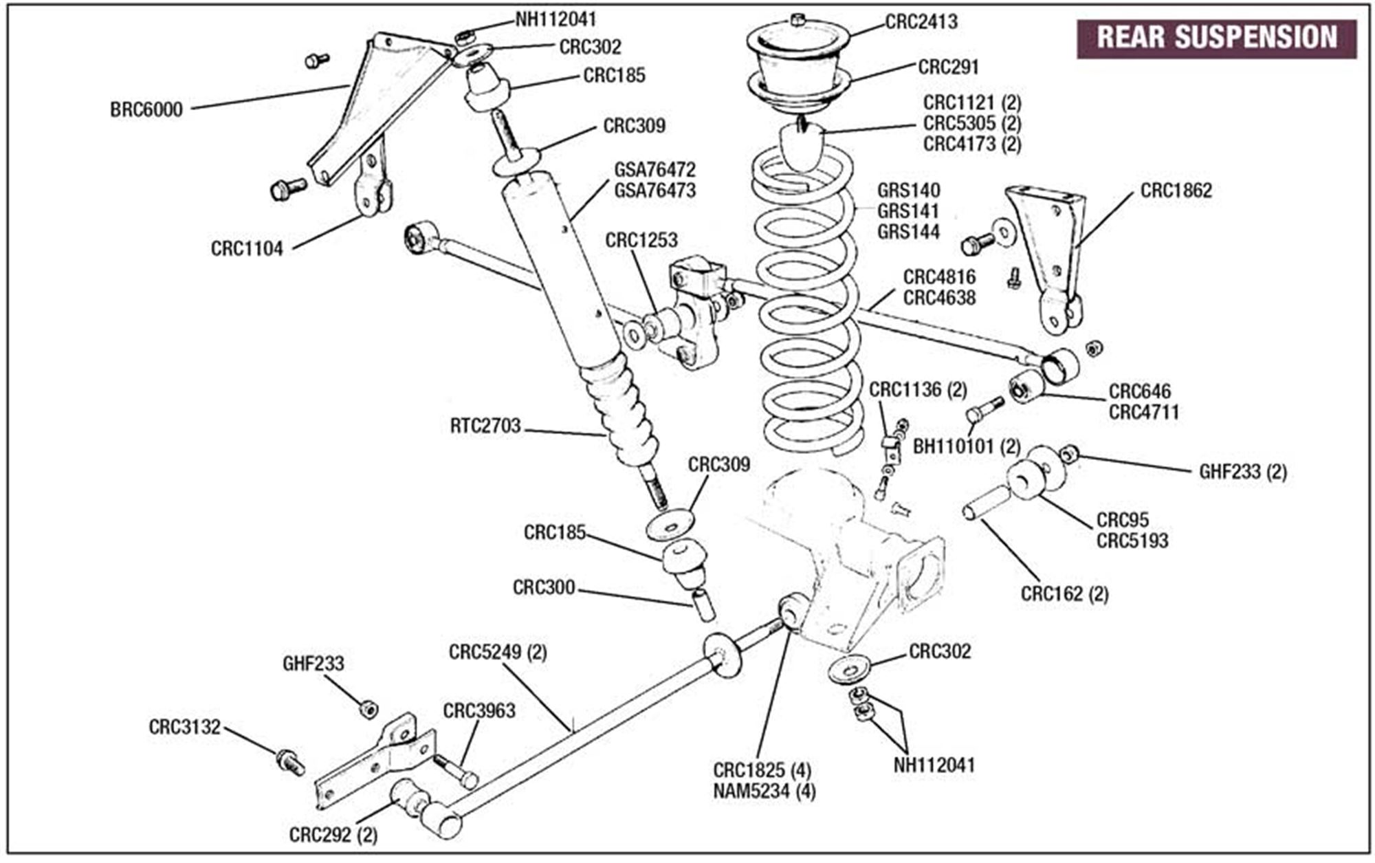 Rover SD1 Rear Shock Absorber | Rimmer Bros