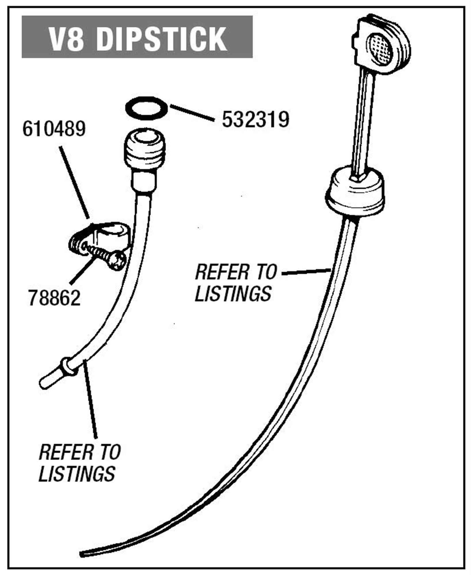 Rover SD1 V8 Dipstick Rimmer Bros