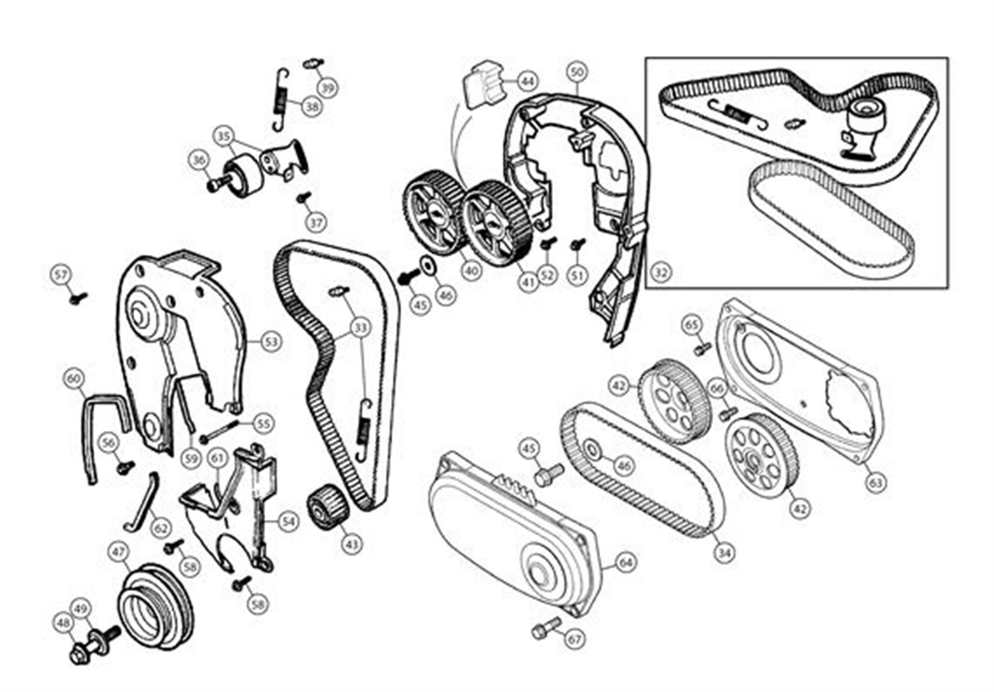 MGF & MG TF Timing Belt & Pulleys VVC Engines