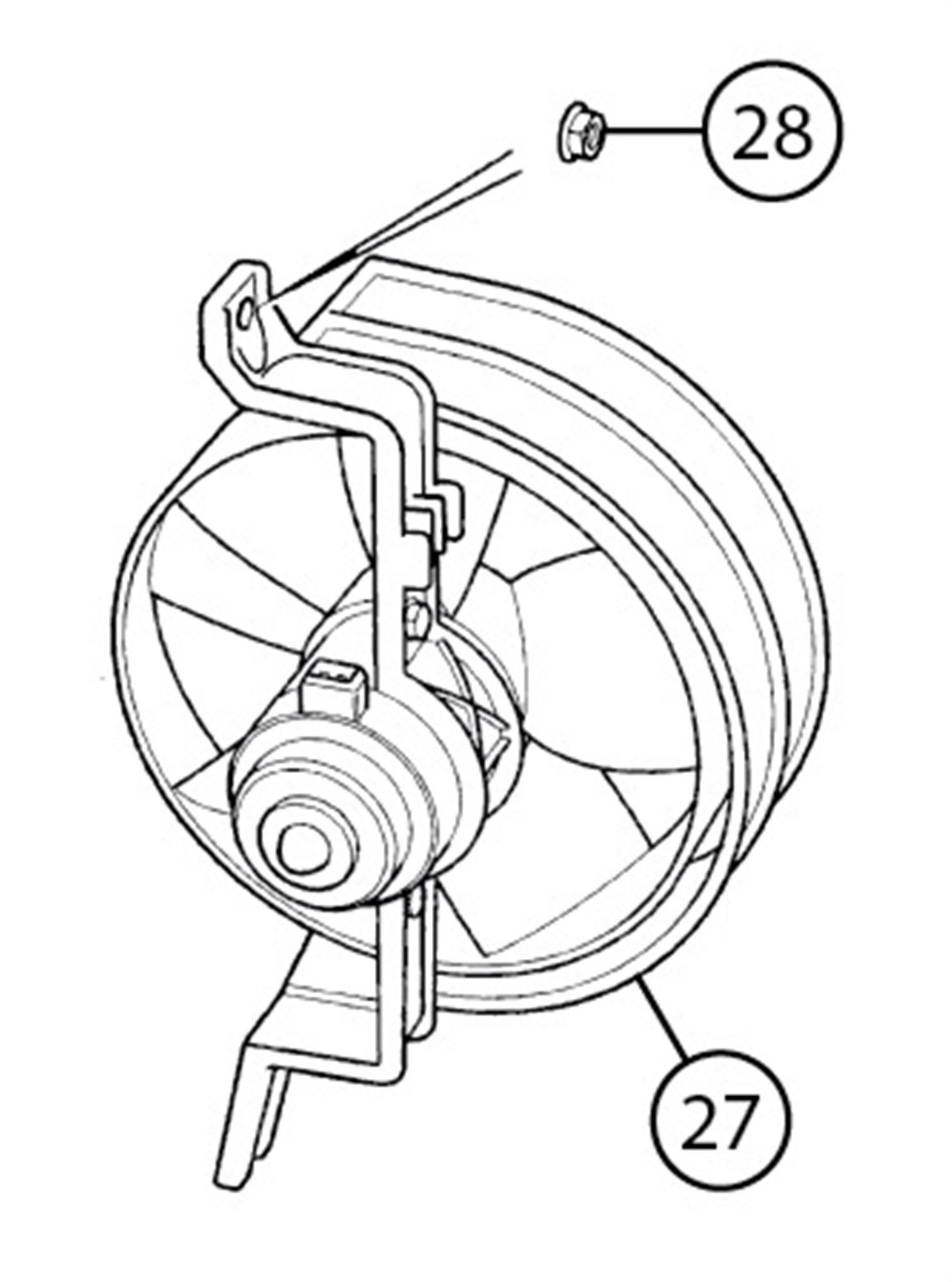 MGF and MG TF Engine Bay Cooling Fan | Rimmer Bros