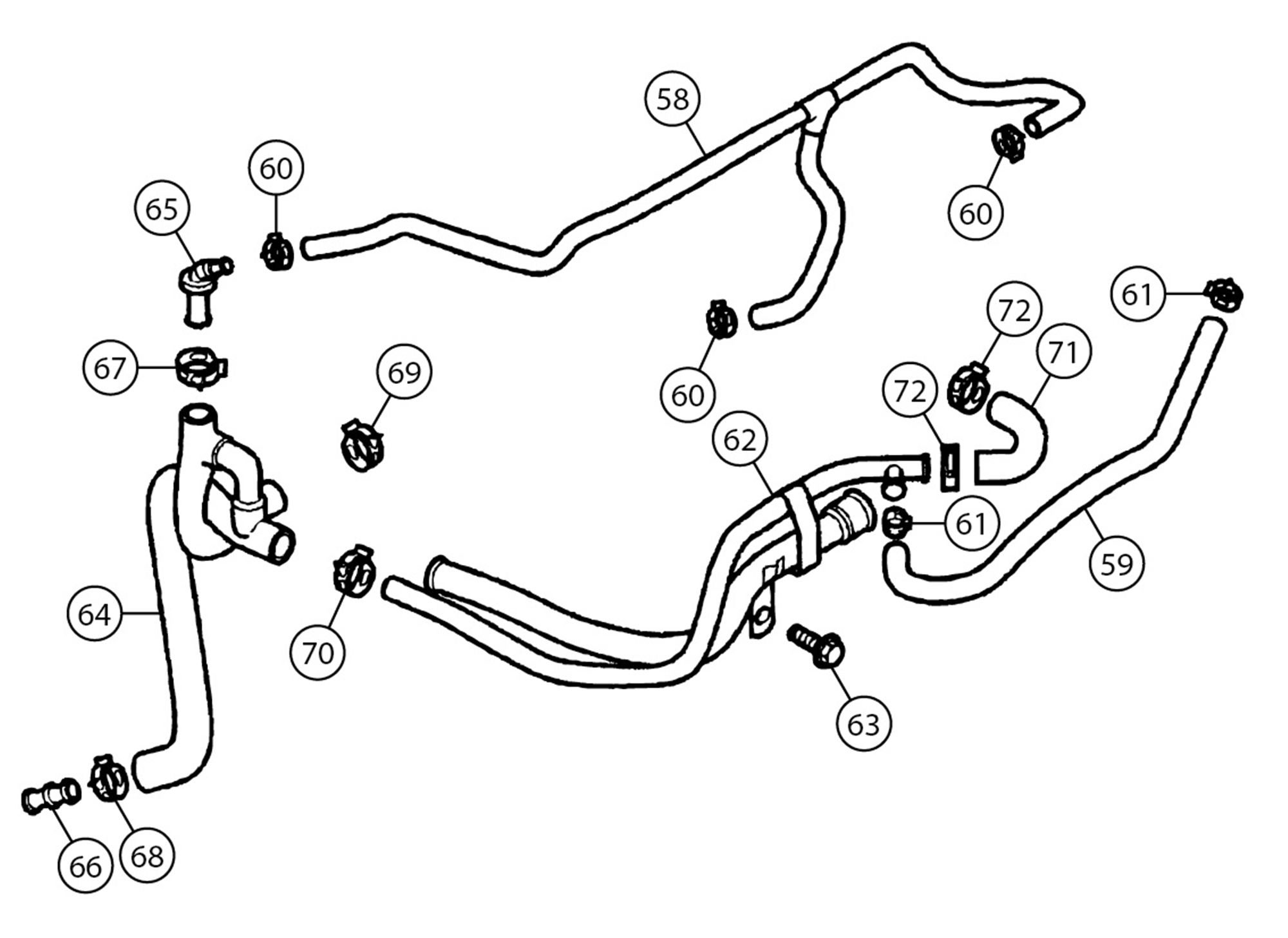 MGF and MG TF Engine Bay Hoses and Pipes Rimmer Bros