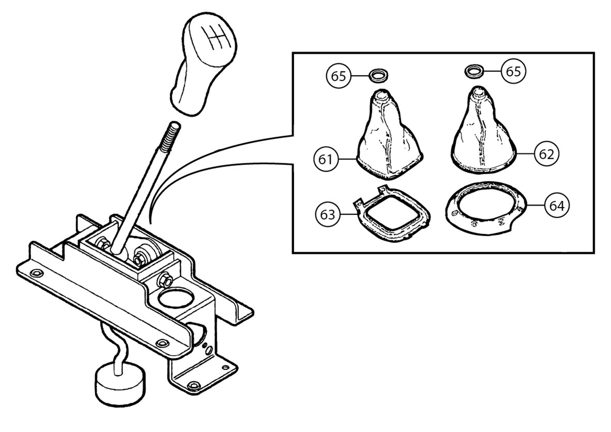 MGF and MG TF Gear Lever Gaiter Manual Rimmer Bros