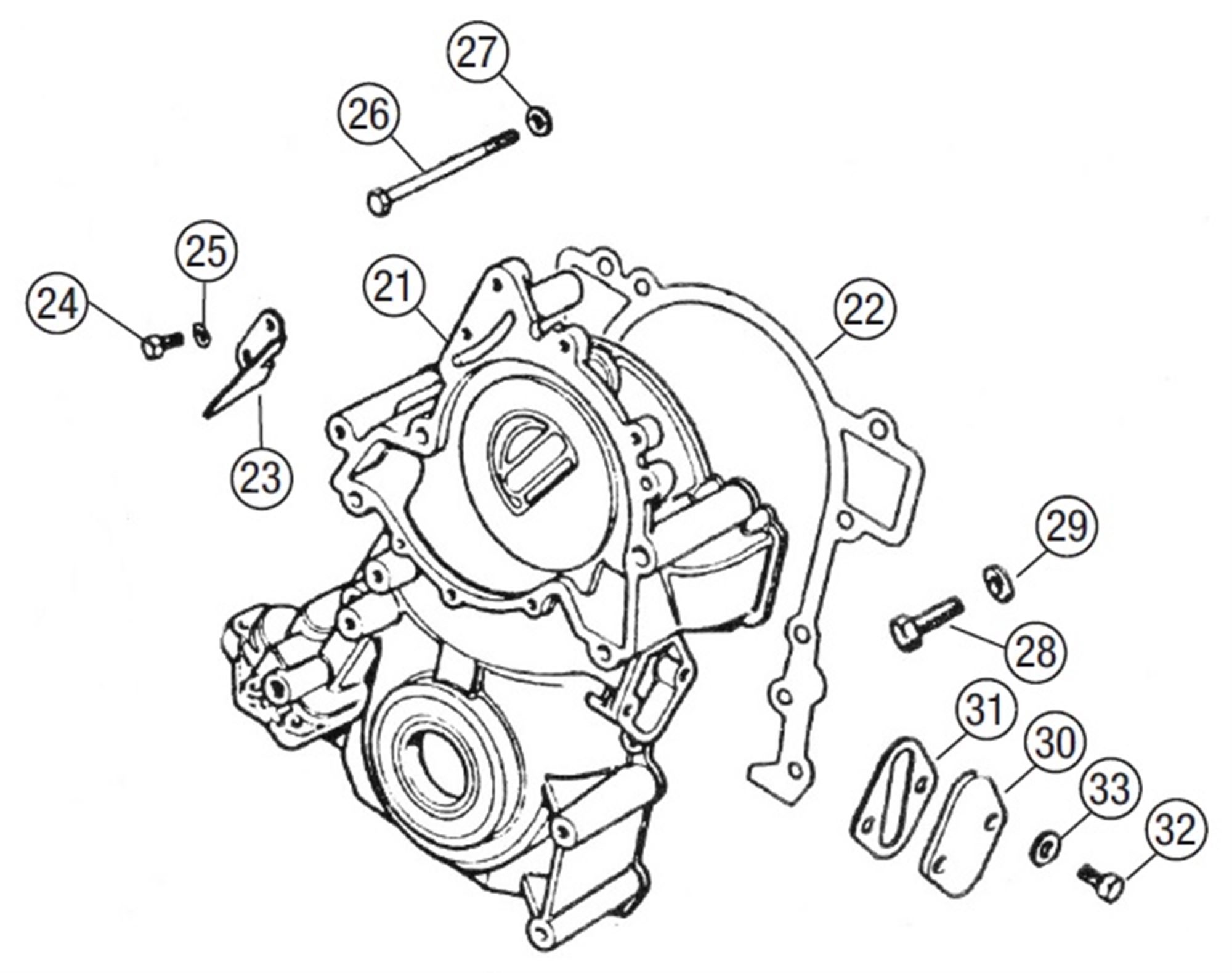 MGB Timing Cover V8 Rimmer Bros