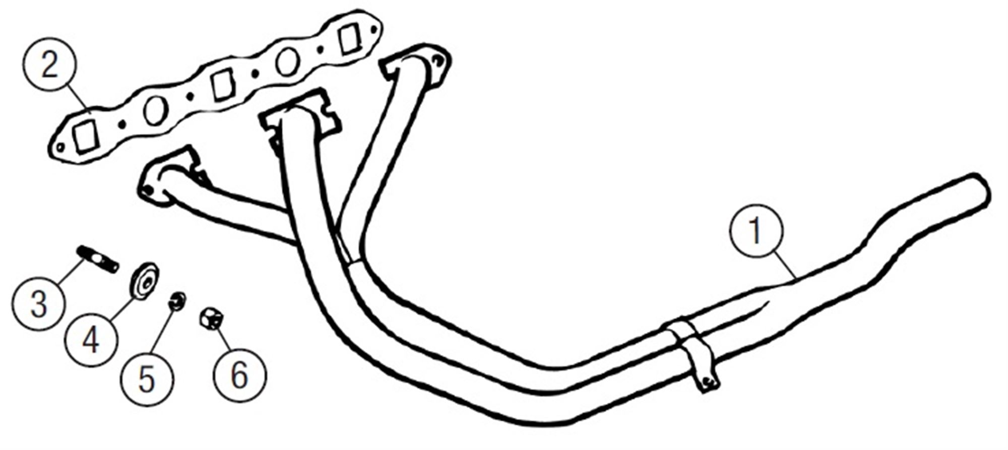 MGB Exhaust Manifold Sports Stainless Steel 4 Cylinder Rimmer Bros