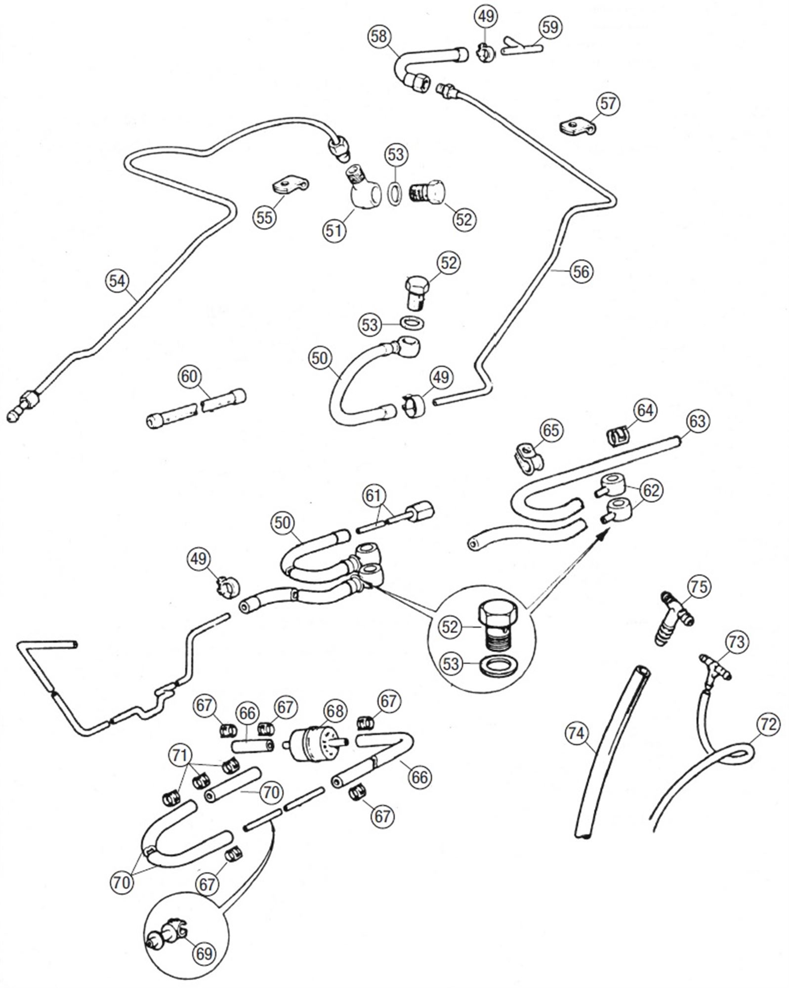 MGB Fuel Hoses & Pipes | Rimmer Bros