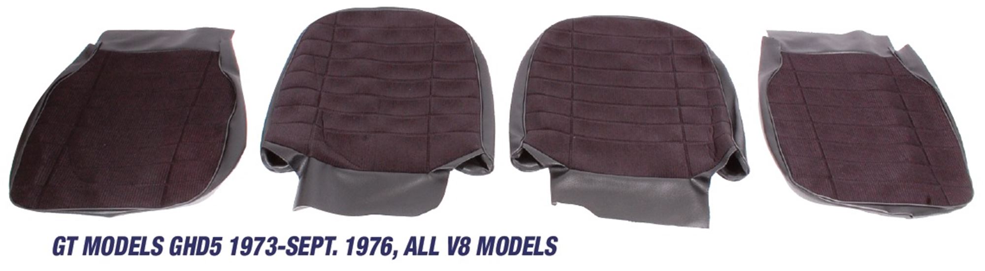 Mgb Front Seat Cover Kits Gt Models Ghd5 1973 Sept 1976 And All V8 Models Full Cloth Rimmer Bros