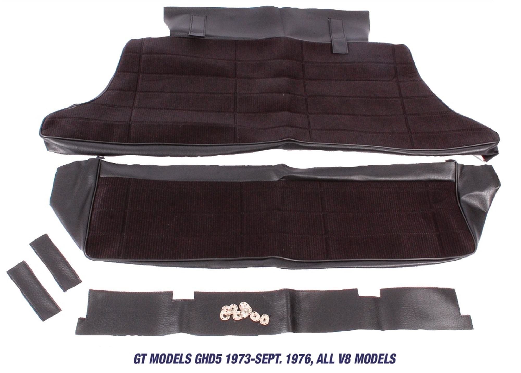 MGB Rear Seat Cover Kits - All V8 Models - Full Cloth | Rimmer Bros