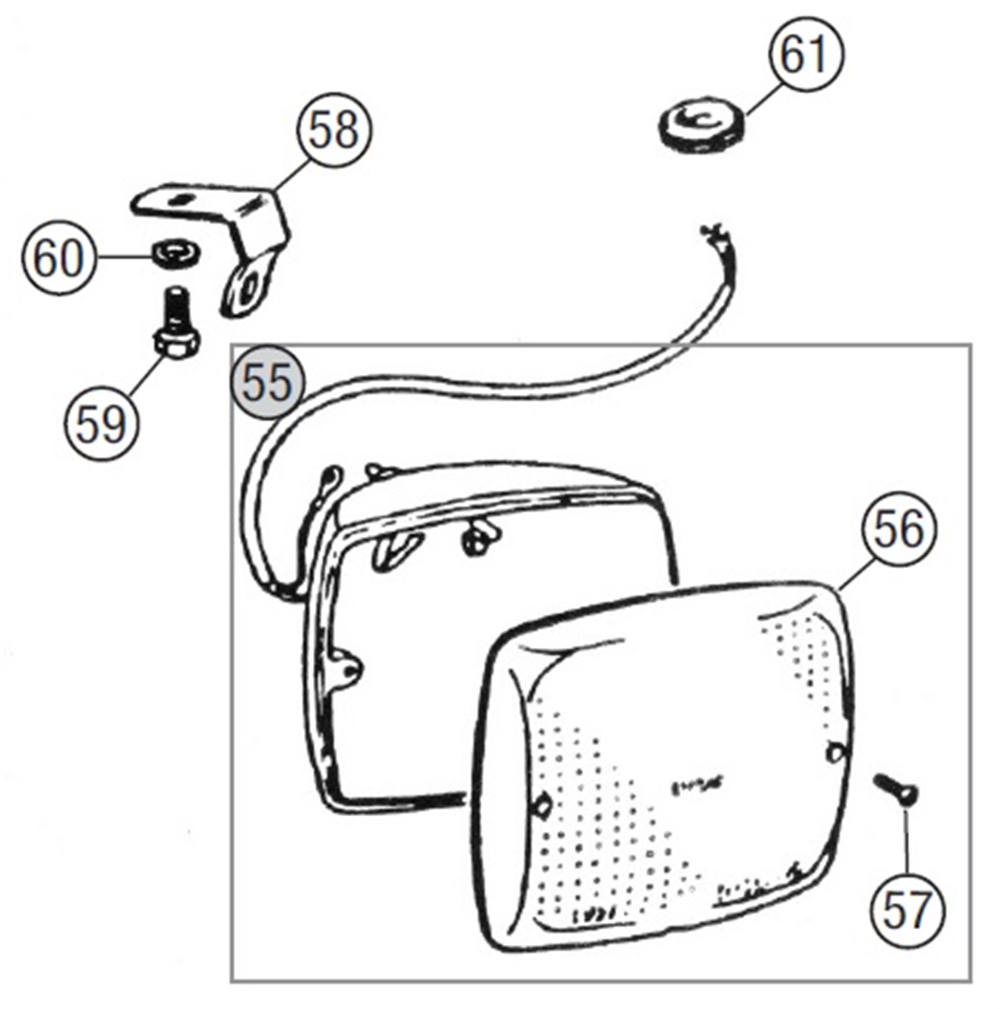 MGB Rear Fog Lamps GHN5501004 & GHD5501036 On Rimmer Bros