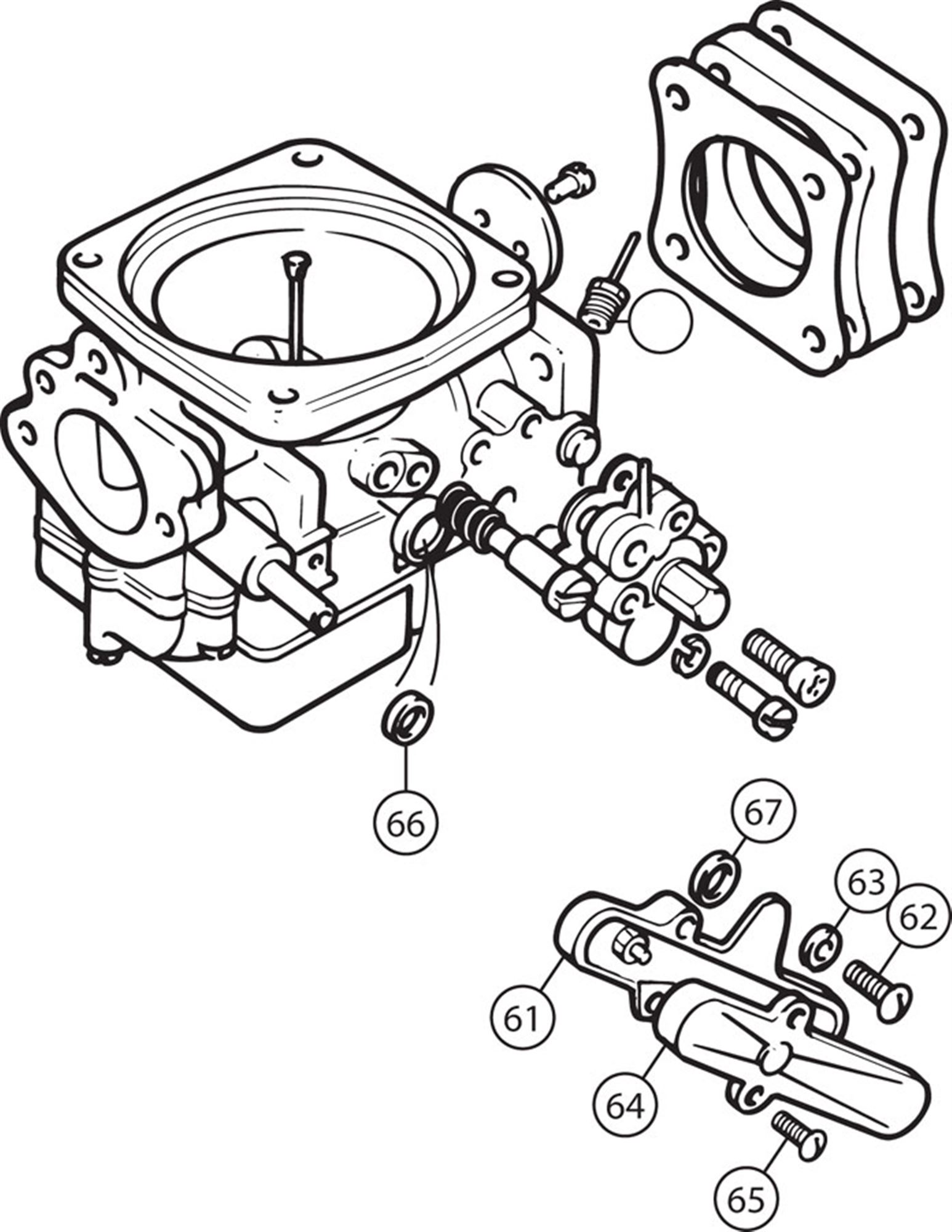Triumph TR250 Carb Components Temperature Compensator