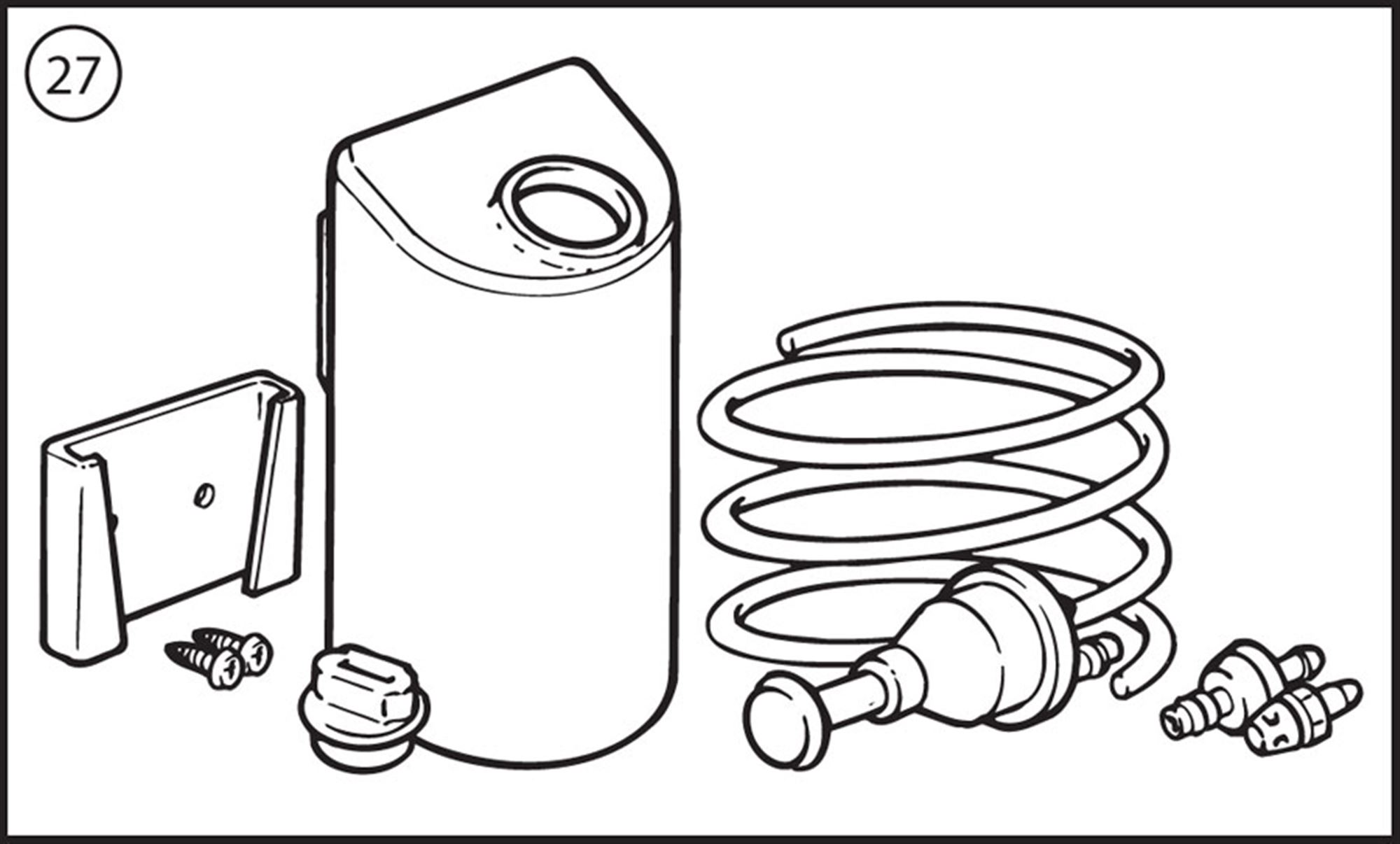 Triumph TR24A Windscreen Washer Kit Rimmer Bros